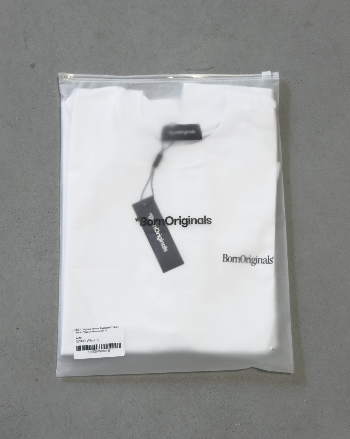 Unisex Oversized T-Shirt White "Classic Monogram"